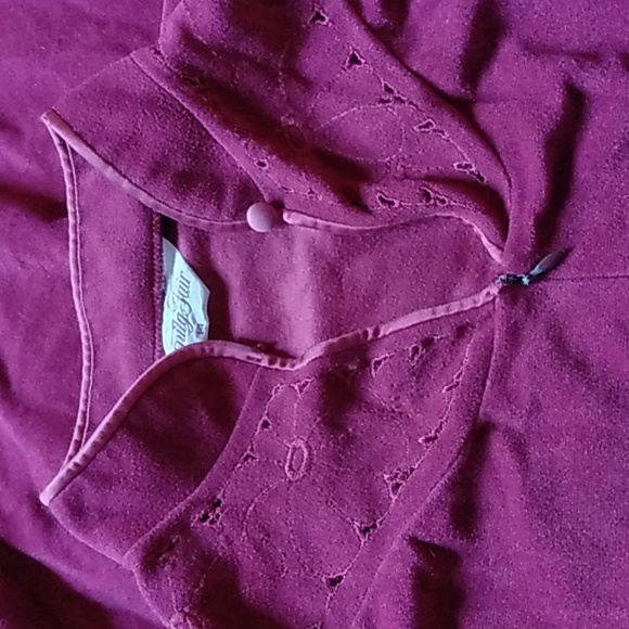 Vintage Long Mid Century Modern Vanity Fair Made in USA Robe - Picture 2 of 5